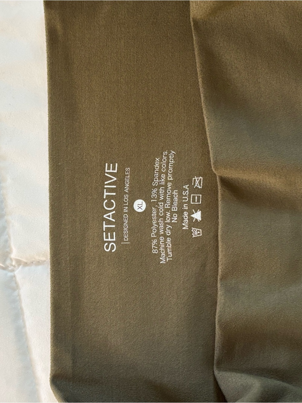 SET Active Olive Green Leggings